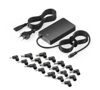 Basicvolt 100W 90W 65W 45W Chargeur Universel PC Portable 12V, 15V, 18,5V 19V 19,5V 20V Adaptateur Alimentation Ordinateur pour HP Dell Toshiba IBM Lenovo Acer ASUS Samsung Sony Fujitsu, Pas de USB-C