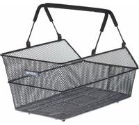 Basil 11227 Cento Panier arrière Multi-System 46x31x21cm, mailles serrées, amovible, noir