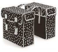 Basil ALFORJAS Mara XL 35L IMP.POLIESTER NE/COR.BL 37 x 15 x 44 cm Heart Dots