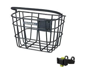 Basil Avant Basket Bremen ALU Quick Assembly, Klickfix Handlebar Support (Aluminium), Amovible Aluminium Design, Fil en Aluminium