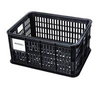 Basil Caisse à vélo Crate Unisexe pour adulte Noir 40,4 x 29,8 x 20,2 cm