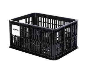 Basil B.V. Crate Caisse à vélo Unisexe pour Adulte Noir 40,4 x 29,8 x 20,2 cm