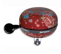 Basil Big Bell Bloom cloche de vélo sonnette acier Ø 80 mm rouge écarlate