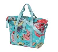 Basil Bloom Field Klickfix 11l Pannier Bleu Blue Flowers