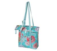 Basil Bloom Field Shopper - Borsa da Bicicletta, Colore: Azzurro