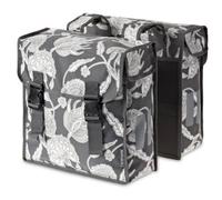 Basil Blossom Botanica Sacoche Double pour Porte-Bagages 35 l Gris