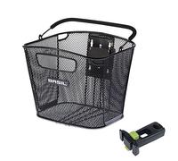 Basil Bold Kf Front Basket Noir Black