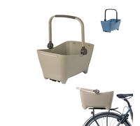 Basil Buddy MIK Panier de vélo pour Chien - 32 l, Marron, Robuste, avec système MIK verrouillable et Plaque de Transport MIK, Parfait pour Le Transport sûr des Chiens