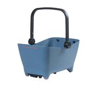 Basil Buddy MIK Panier de vélo pour Chien - 32 l, Bleu, Robuste, avec système MIK verrouillable et Plaque de Transport MIK, Parfait pour Le Transport sûr des Chiens
