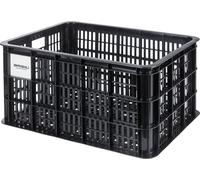 Basil Caisse à vélo MIK S, 40 l, en plastique recyclé, noir, Convient pour les vélos de femmes, d'hommes et d'enfants, Avec plaque d'adaptation MIK verrouillable, Robuste et pratique