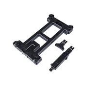 Basil Mik Pannier Rack Plate Argenté Black