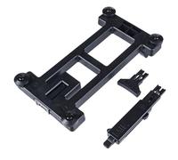 Basil Mik Pannier Rack Plate Argenté Black