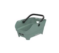 Basil Cento Neo Panier de vélo arrière, 21 l, en Plastique recyclé, réfléchissant, 46,9 x 23,7 x 14,1 cm, Vert