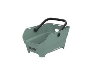 Basil Cento Neo Panier de vélo arrière, 21 l, en Plastique recyclé, réfléchissant, 46,9 x 23,7 x 14,1 cm, Vert
