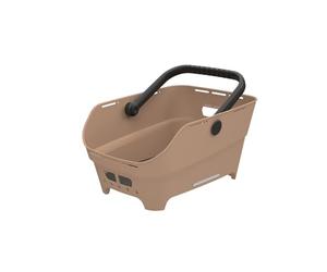 Basil Cento Neo Panier de vélo arrière, 21 l, en Plastique recyclé, réfléchissant, 46,9 x 23,7 x 14,1 cm, Sable