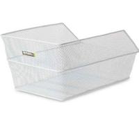 Basil Cento Panier arrière pour sac d'école 39x24x21cm, à mailles serrées, blanc