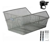 Basil Cento Panier de vélo - Panier à cartables - Panier porte-bagages - Taille L - Vert olive