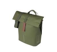 Basil City Cabas de vélo MIK - 14-16 l - Marron - Imperméable - avec système MIK Studs - Idéal pour la Ville et Les Courses