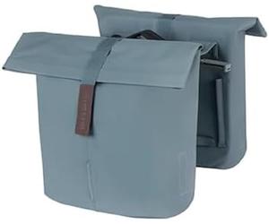 Basil City MIK - Sacoche Double - pour Porte-Bagages arrière - 28-32 litres - Bleu
