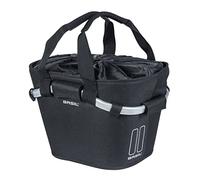 Basil Classic Carry All Klickfix - Cestino anteriore, 15 litri, Colore: Nero