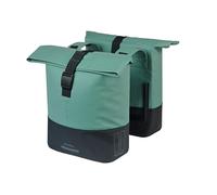 Basil Sacoches de vélo Cove 32 L – étanches, réfléchissantes, compatibles MIK – Vert
