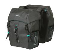 Basil Doppelpacktasche-2179234760 Doppia Borsa Unisex Adulto, Nero Melee, 18 L