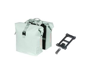 Basil Double Bicycle Bag Soho MIK Lumière boréale Vert Pastel 41 l