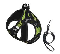 Basil Ensemble harnais et laisse pour petit chien, gilet souple réglable avec sangles réfléchissantes à 360° pour chats et chiots