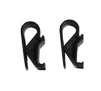 Basil - Gancio per Borsa da pacchi, 16 mm, in poliestere, 2 pezzi, Colore: Nero