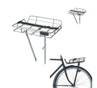 Basil Porte-bagages avant Portland 26-28'' pour sacoches Noir/Silver – Charge max 10 kg