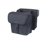 Basil Go Double Bag - 32 l, Noir, Double Sacoche imperméable, idéale pour Les Co