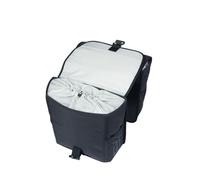 Basil Sacoches Go MIK Double 32 l – Imperméable, système MIK verrouillable – Noir