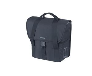 Basil Go Single Bag Shopper Sac de Courses 16 l, Noir, imperméable, idéal pour Les trajets en Ville, Les Courses et l'utilisation Quotidienne