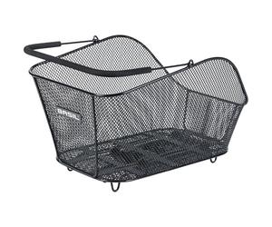 Basil Icon M MIK Panier de vélo 26 l, Noir, résistant aux intempéries, avec Plaque d'adaptation MIK verrouillable, idéal pour Les achats et l'utilisation Quotidienne
