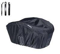 Basil Keep Dry Housse de protection imperméable pour panier avec démonte-pneu Gris urbain Taille L