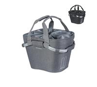 Basil Panier avant Classic Carry All Klickfix Unisexe adulte Gris mêlé 15 l