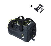 Basil Miles Trunkbag Sac à Bagages pour Vélo, Unisex Adulte, Noir/Lime, 7 litres