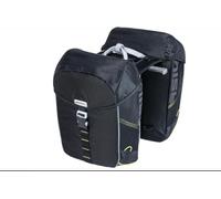 Basil Miles MIK Sac Double étanche avec système MIK verrouillable 34 l Noir/Citron Vert Idéal pour Les randonnées à vélo et Les trajets