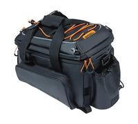 Basil Miles XL Pro, Borsa Portapacchi Unisex-Adulti, Nero/Arancione, 9-36ltr