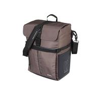 Basil Move MIK Hooks Sac à bandoulière 15 l, Marron, imperméable, en Polyester recyclé, Parfait pour Le Quotidien et Les Loisirs, Compatible avec Tous Les Porte-Bagages