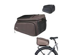 Basil Sacoche de porte-bagages Move MIK 10-26 L marron, imperméable, plaque MIK verrouillable