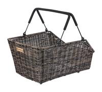 Basil Panier arrière Cento Rattan Look MIK 2.0 – 22 l, système MIK verrouillable – Marron