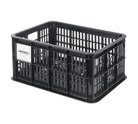 Basil – Panier vélo arrière MIK S – 17,5 l, plastique recyclé, plaque MIK verrouillable – Noir