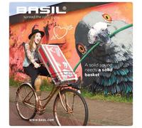 Basil Panier de vélo Robin – Unisexe adulte, argent, 10 kg