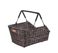 Basil Rear Basket Cento Rattan Look Suitable for MIK, RT, I-Rack/Carrymore Plates (Not INCL.) Coprisella Unisexe Adulte, Nero, Taille Unique