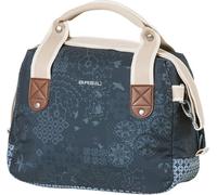 Basil Sac de guidon Boheme City Bag indigo bleu avec fermeture éclair 8 litres, indigo