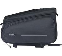 Sacoche arriere velo basil move noir avec soufflet waterproof extensible 10-26l
