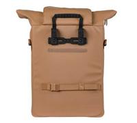 Basil Brooklyn Sacoche de vélo individuelle pour Porte-Bagages, étanche, 17 l, avec Compartiment pour Ordinateur Portable, réfléchissante, en matériau recyclé, MIK Hooks, 32 x 14 x 40 cm, Sable