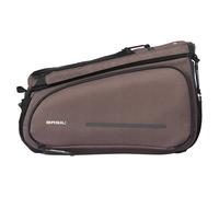 Basil Sacoche de porte-bagages Move 10–26 l, imperméable, polyester recyclé, Marron