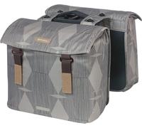 Basil Sacoche double Elegance MIK château taupe, 40-49ltr, système MIK, taupe